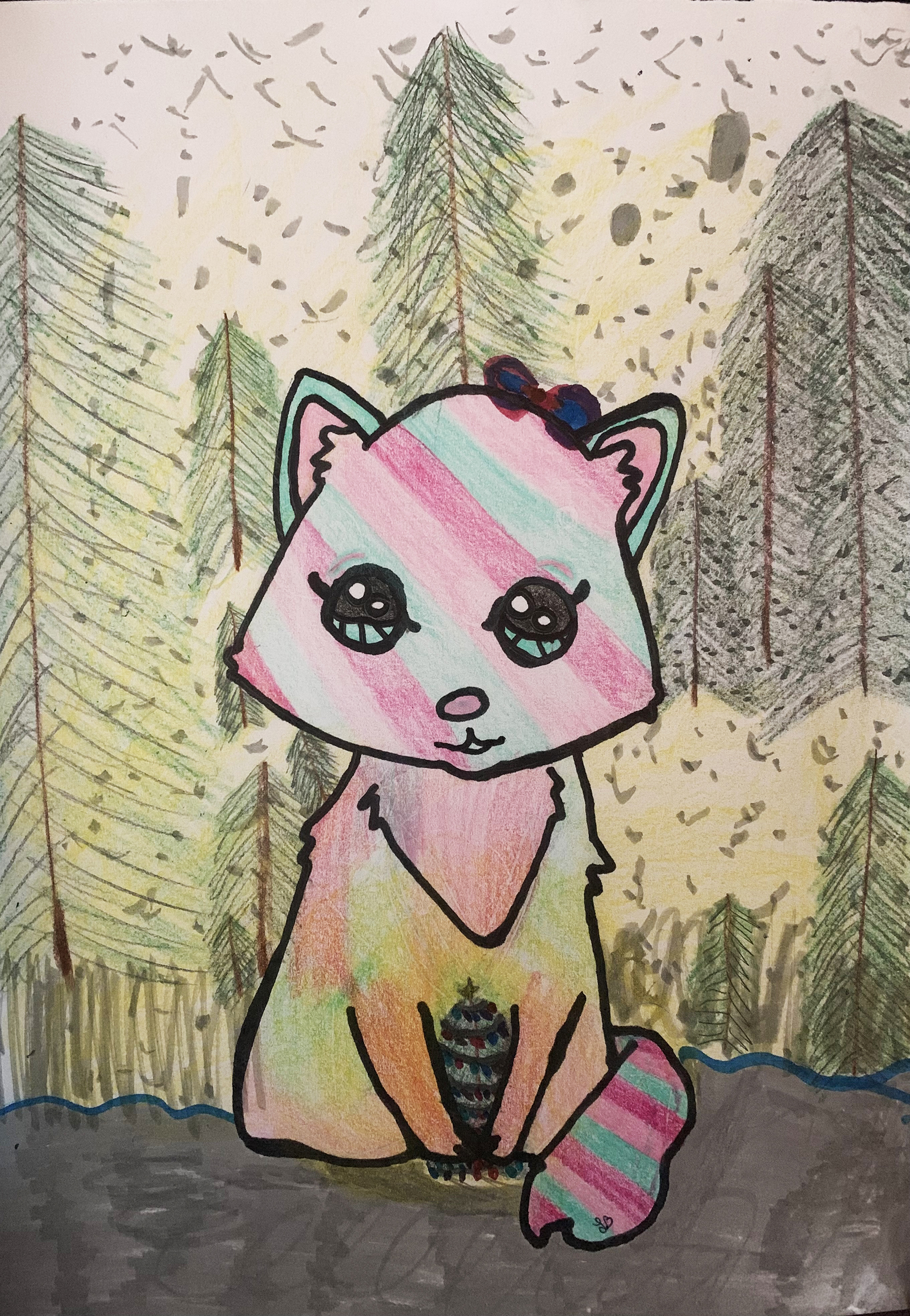 Christmas Alone with an Arctic Fox- Livvy