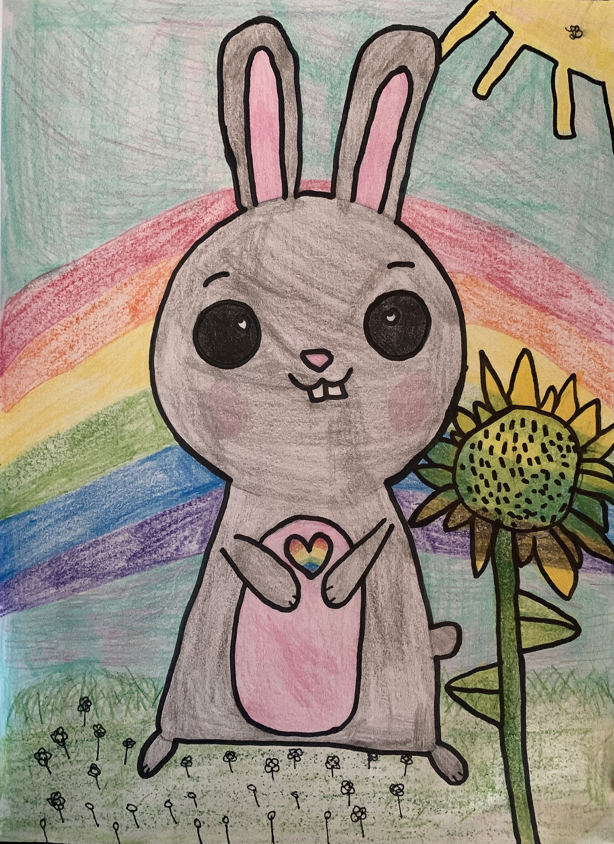 Rainbow Bunny- Livvy